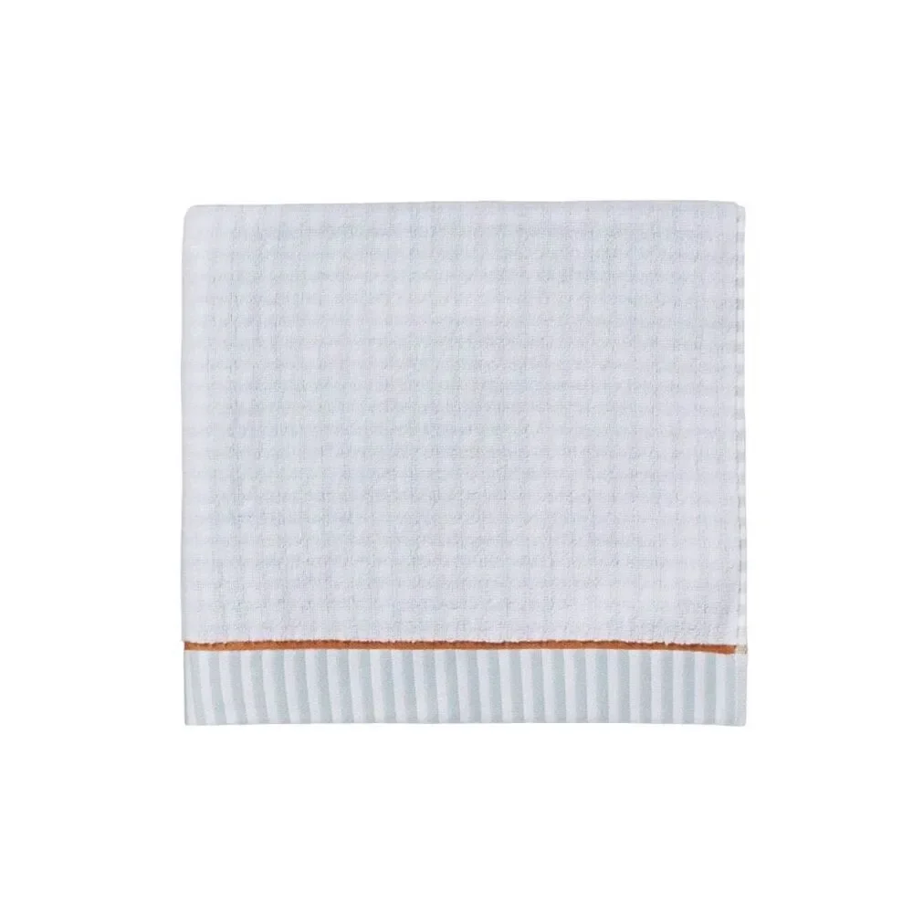 Threshold Traditional Gingham Plaid Bath Towels - Blue - 2 Packs - 4 Towels